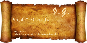 Vajó Gizella névjegykártya