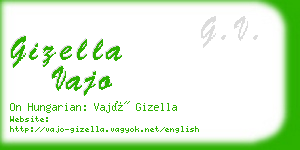 gizella vajo business card